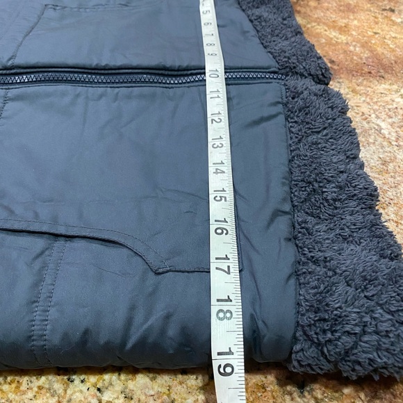 Patagonia Jacket Womens Small Hooded Reversible Fleece Teddy Blue/Gray - Picture 8 of 10